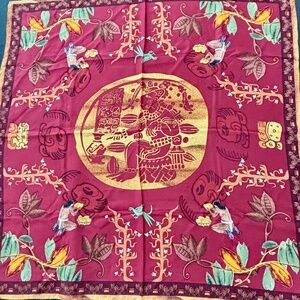 Mayan Silk Scarf - artist: Pineda Covalin - Mexico